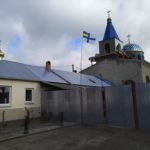 В Одессе над храмом УПЦ КП развевается флаг ВМС Украины
